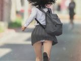 時間停止で追い詰めた白パンティ女子高生